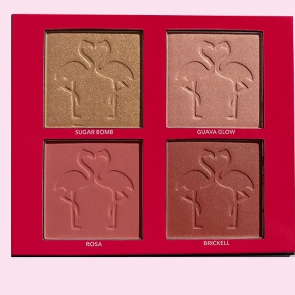 New! Shaina B Mini Miami Blush/Highlighter Palette - Picture 3 of 6